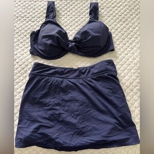 Anne Cole Navy Bikini Set